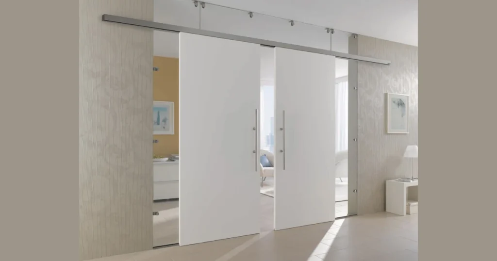 Double Sliding Door Partition