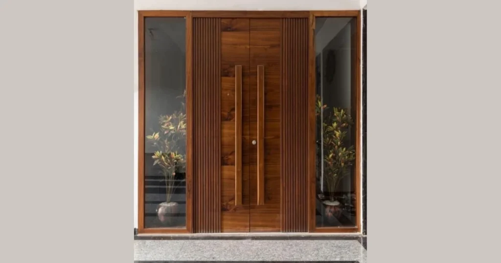 Double Vertical Panel Door Design