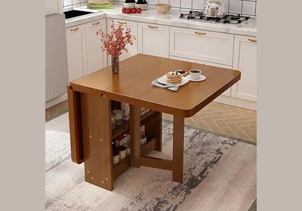 Drop-Leaf Kitchen Dining Table