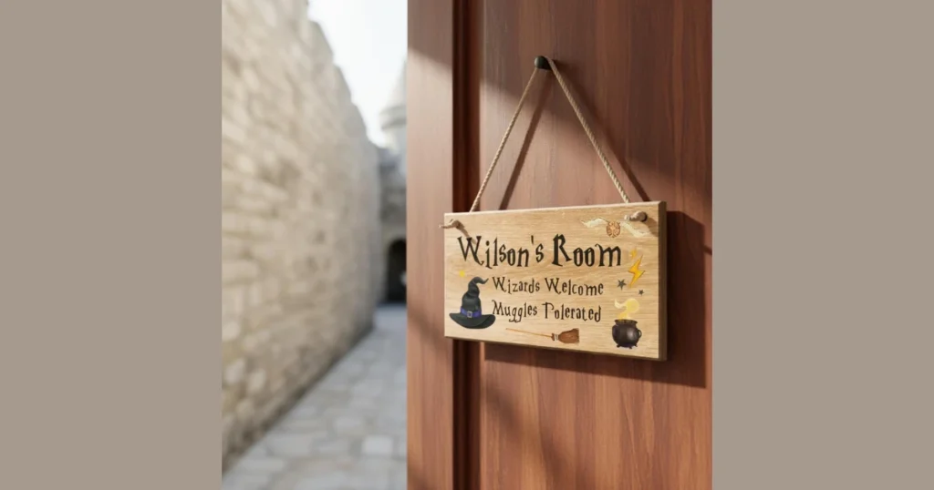 Engraved Wooden Door Signage