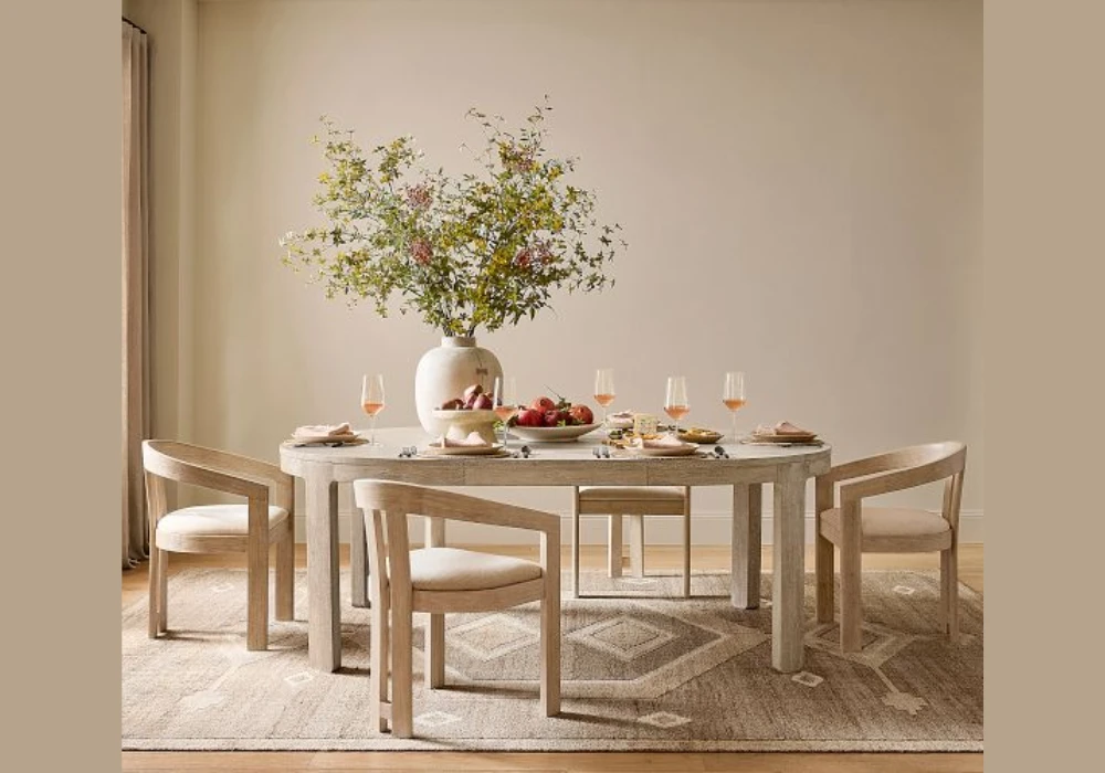 Extendable 50 Inch Dining Table