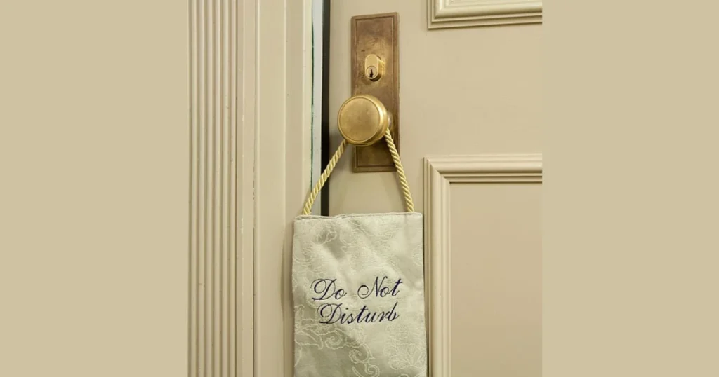Fabric Hanging Door Sign