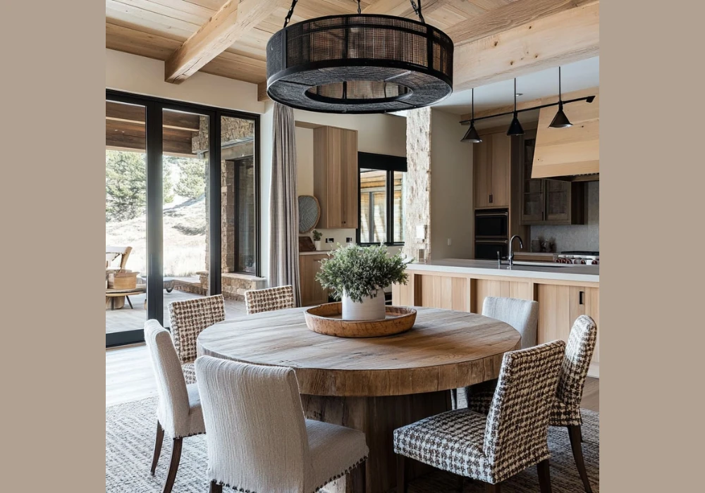 Farmhouse Dining Table With 6 Chairs for a Cozy Family Feel