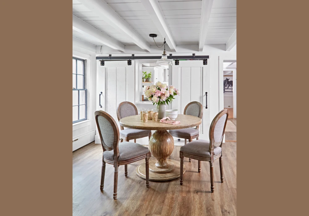 Farmhouse Dining Table for 4 for a Relaxed Family Feel