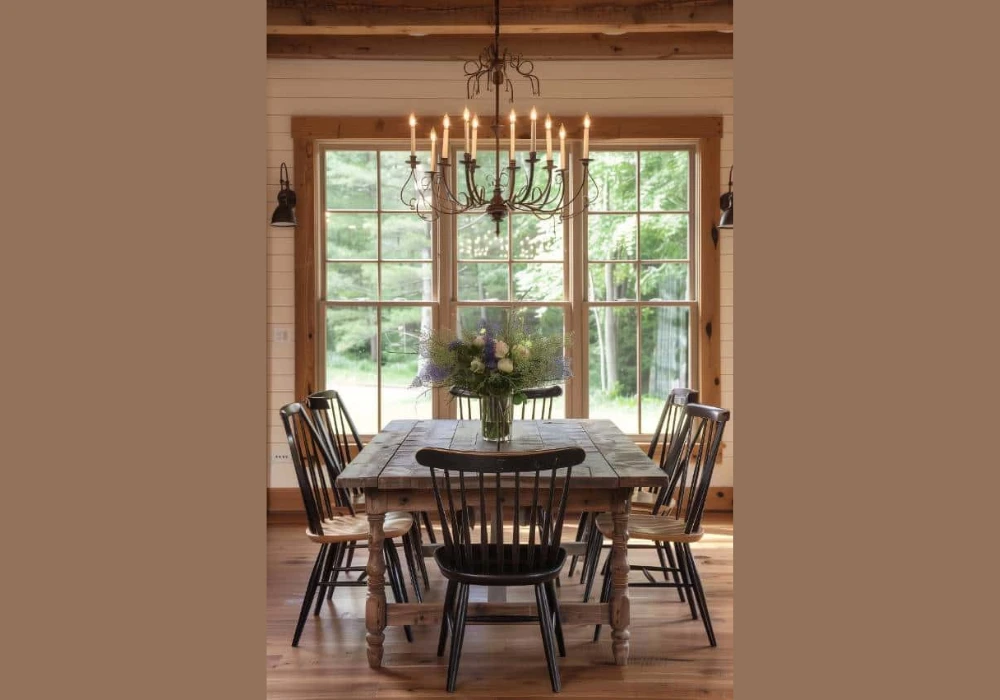 Farmhouse Dining Table for 6 for a Warm Family Feel