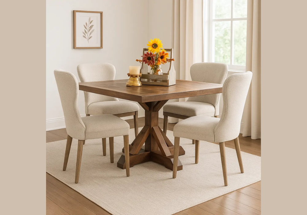 Farmhouse Style Square Dining Table