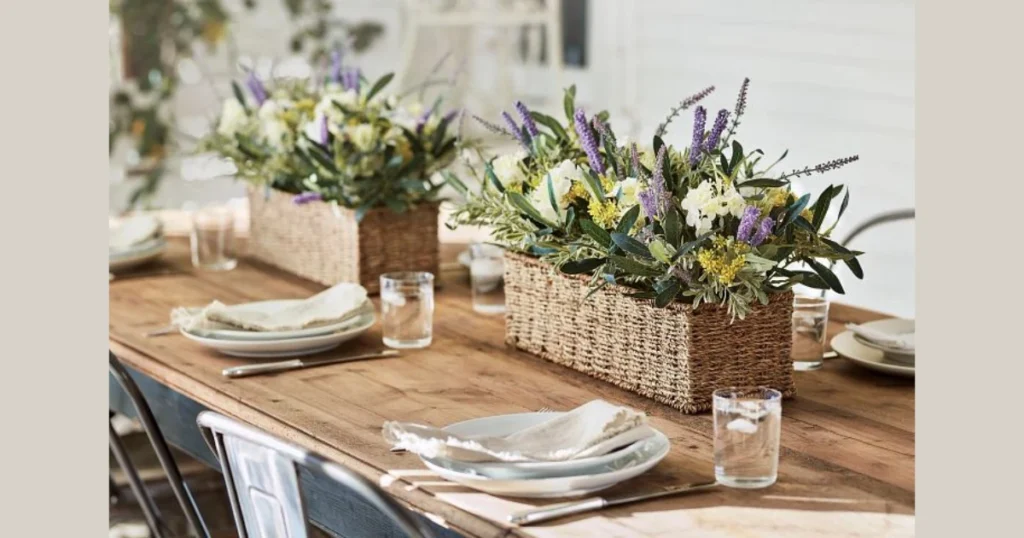 Candle Arrangement Dining Table Decor