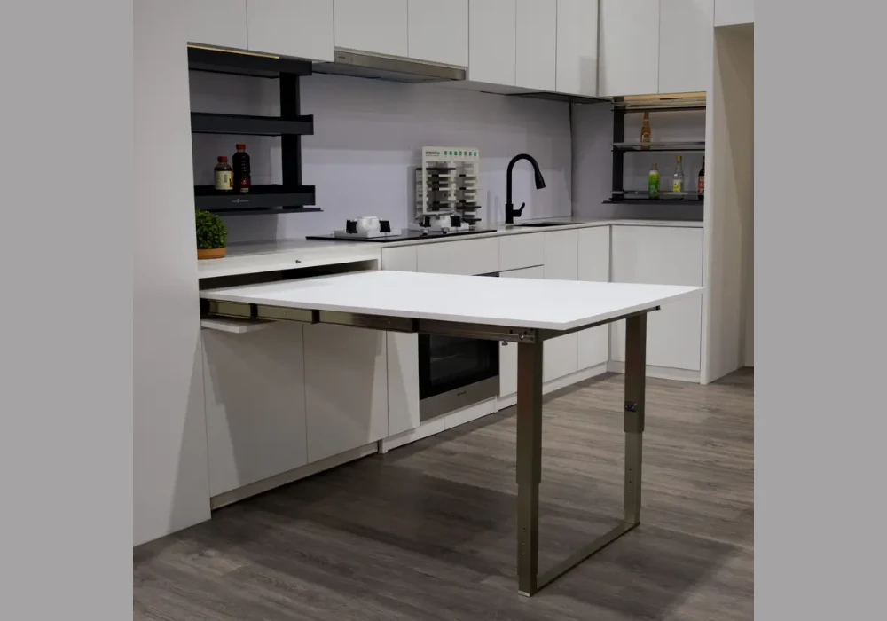 Fold Out Table from Kitchen Cabinet