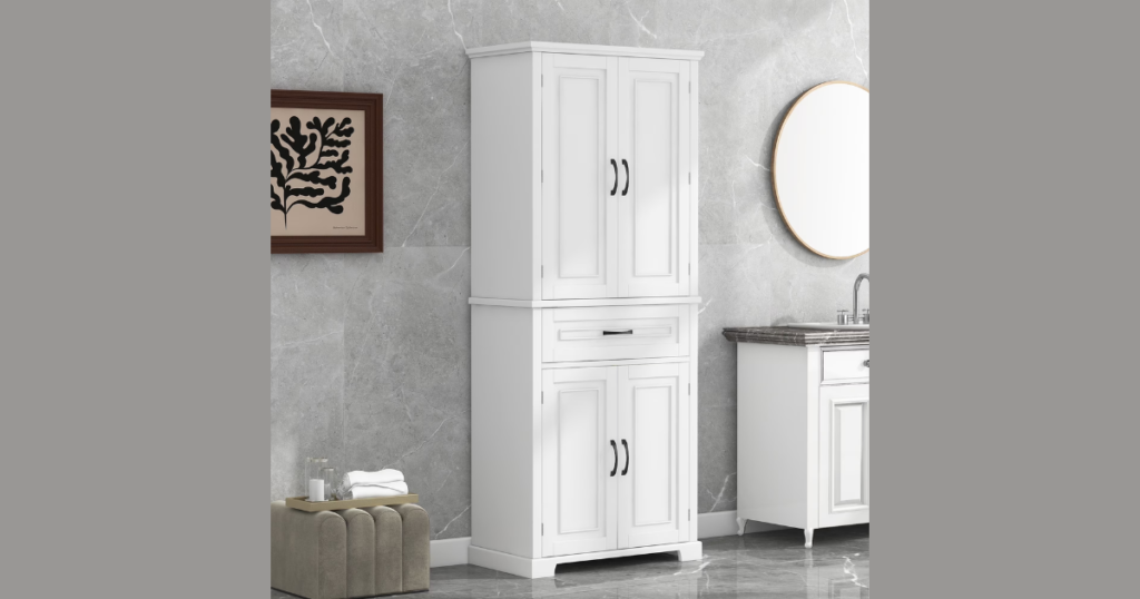 Freestanding Towel Storage Cabinets for Extra Capacity