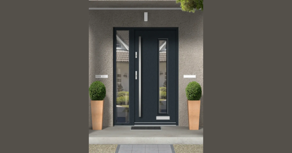 Front Door with Side Glass Panels