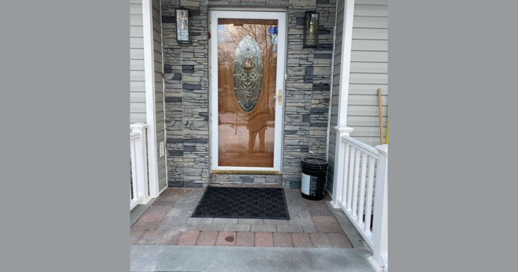 Front Door with Stone or Brick Surround