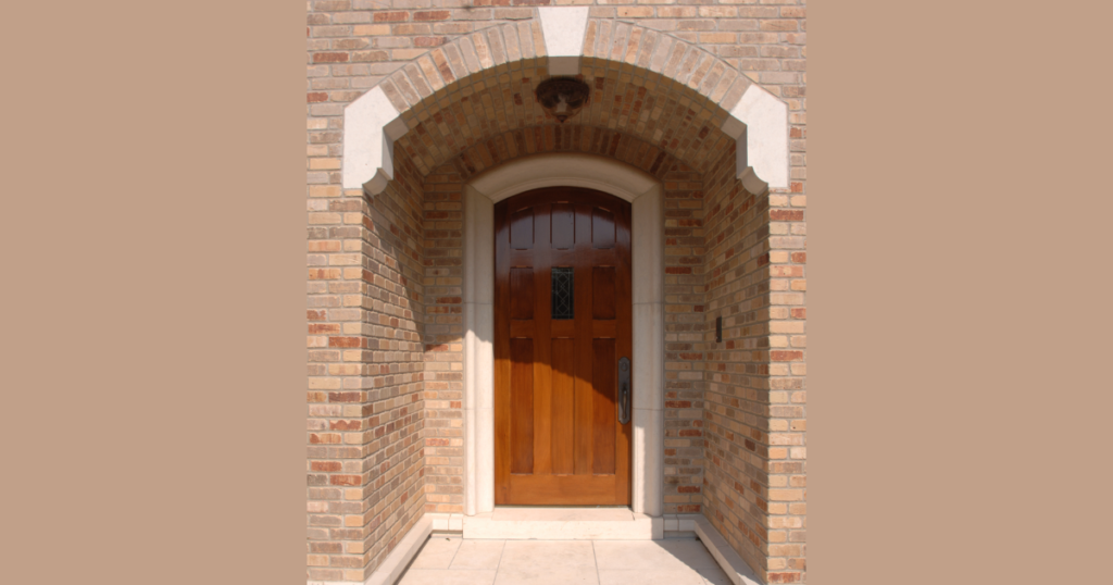 Front Door with Stone or Brick Surround