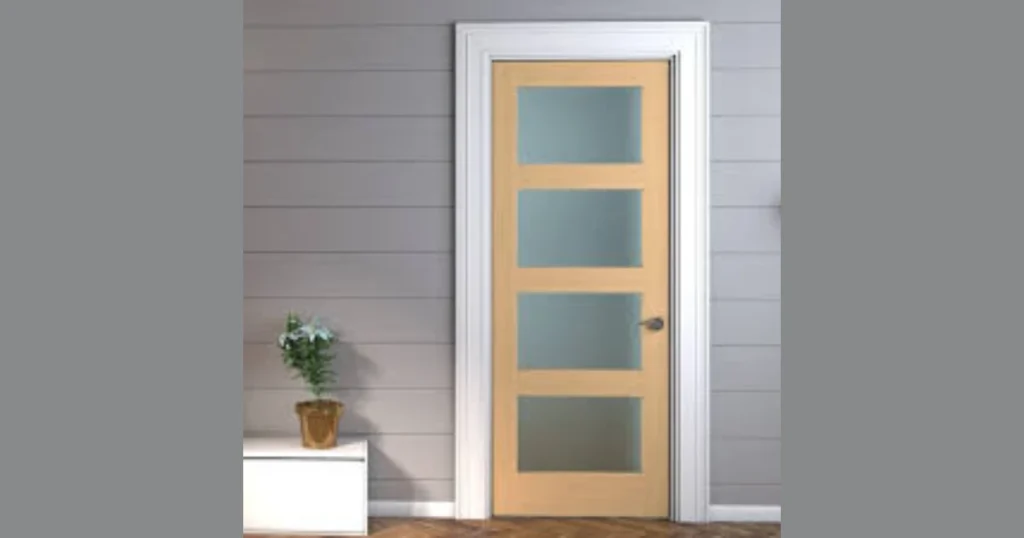 Frosted Glass Panel Door