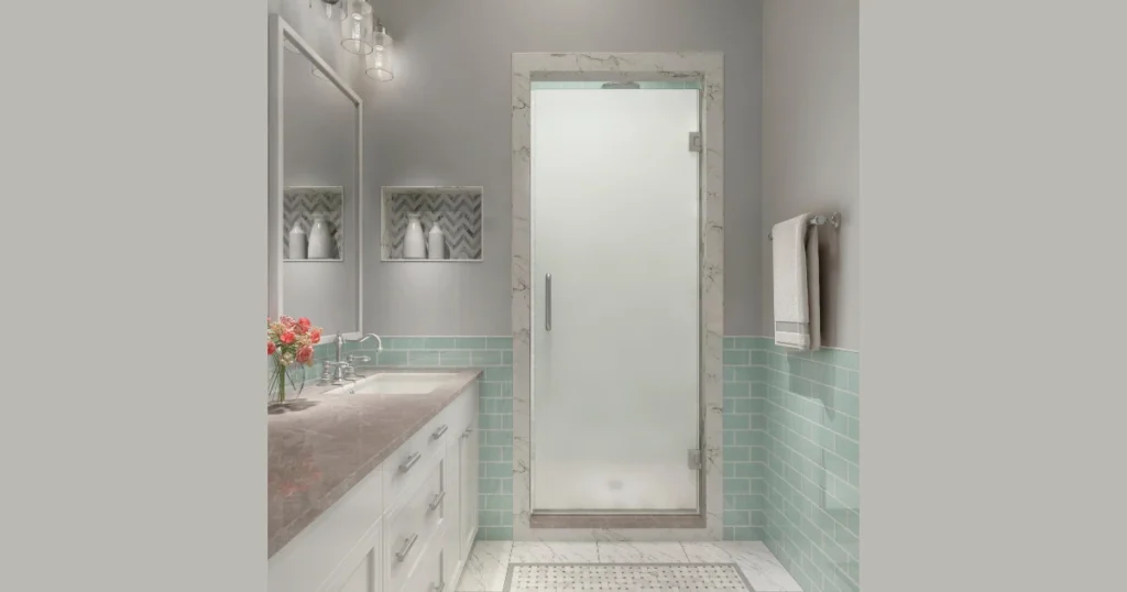 Frosted Glass Shower Door
