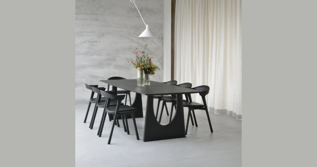 Geometric Dining Table Base Idea
