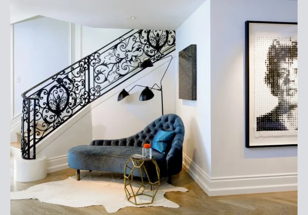 Geometric Interior Railing Design Ideas