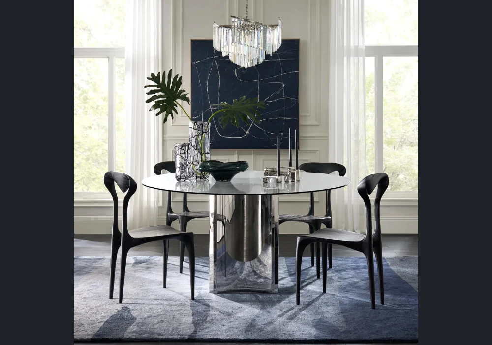 Glass Dining Table for an Open Apartment Look