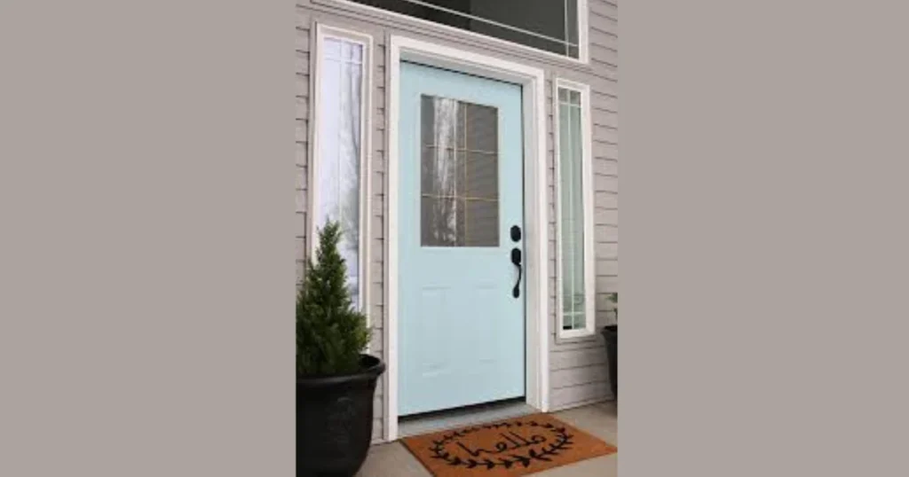 Glass Panel Door Makeover