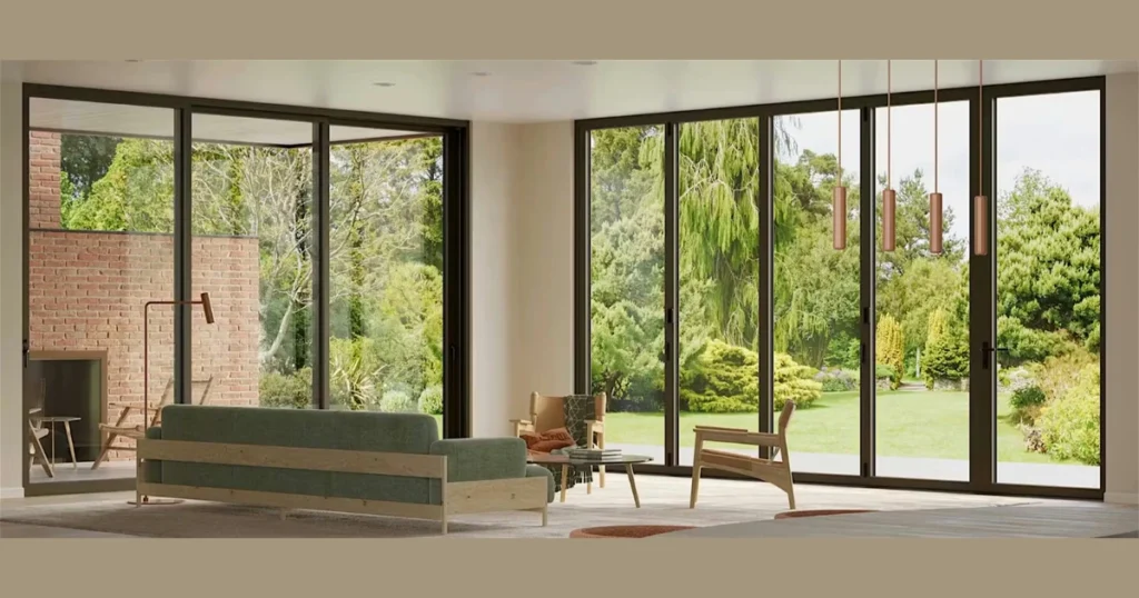 Glass Panel Door with Large Windows