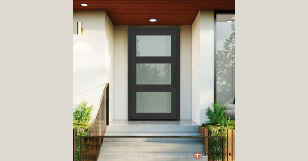 Glass Panel Front Entry Door