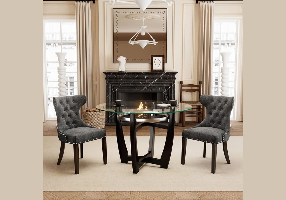 Glass Top Dining Table for an Airy Feel