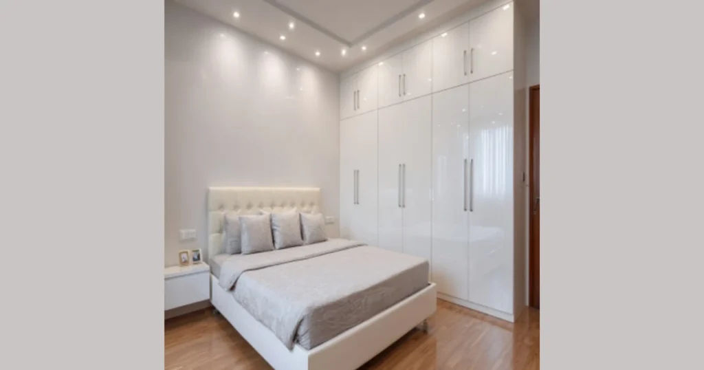 Glossy Laminate Wardrobe Doors for Bright Rooms