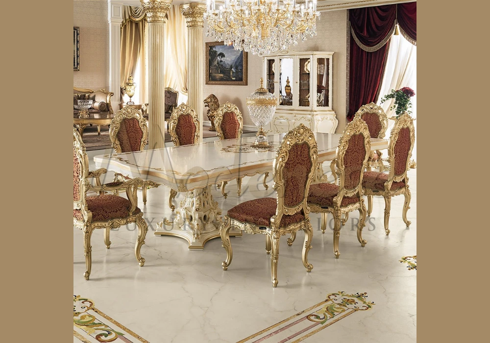 Gold Accent Dining Table Styling