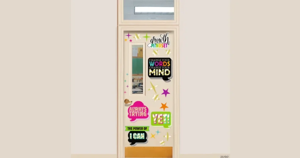 Growth Mindset Classroom Door