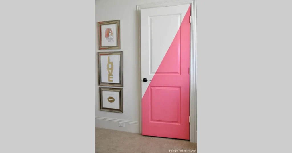 Half-Painted Door Design
