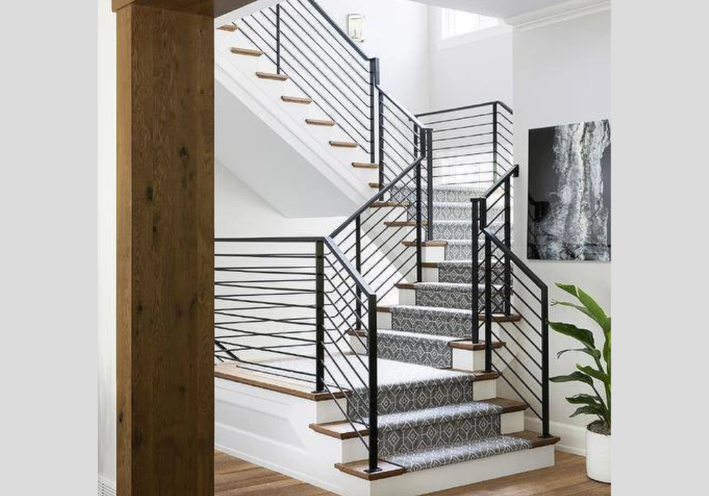 Horizontal Stair Railing Ideas for a Modern Feel