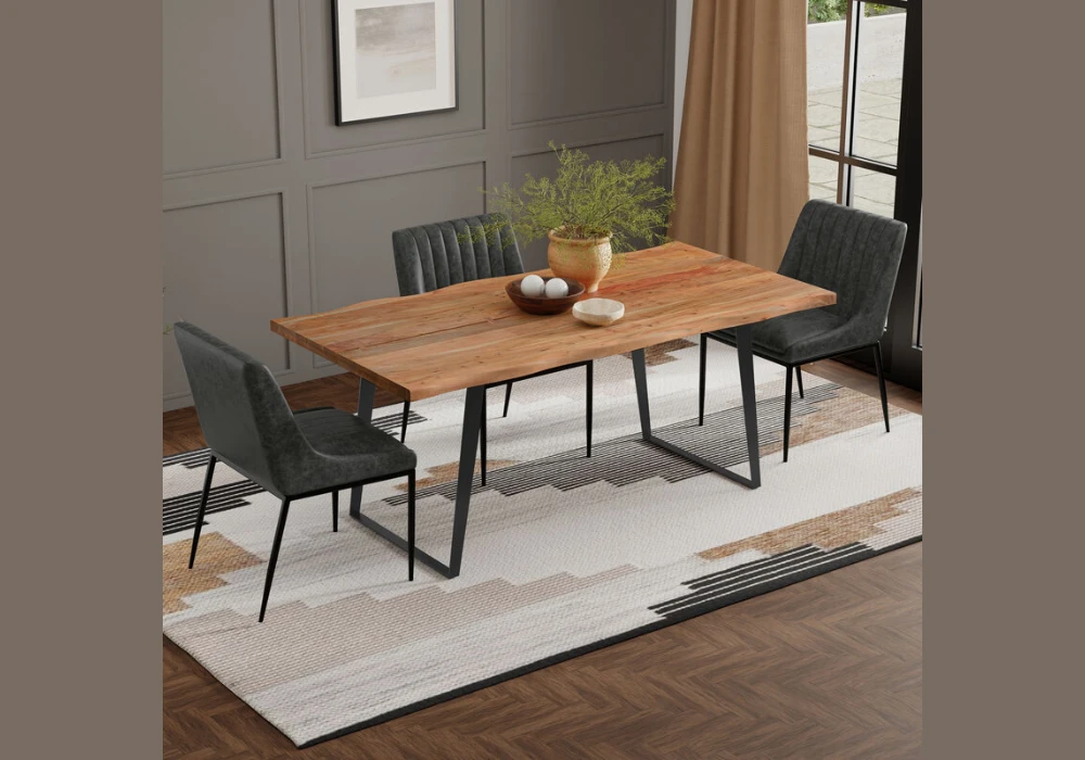 Industrial 72 Inch Dining Table Design