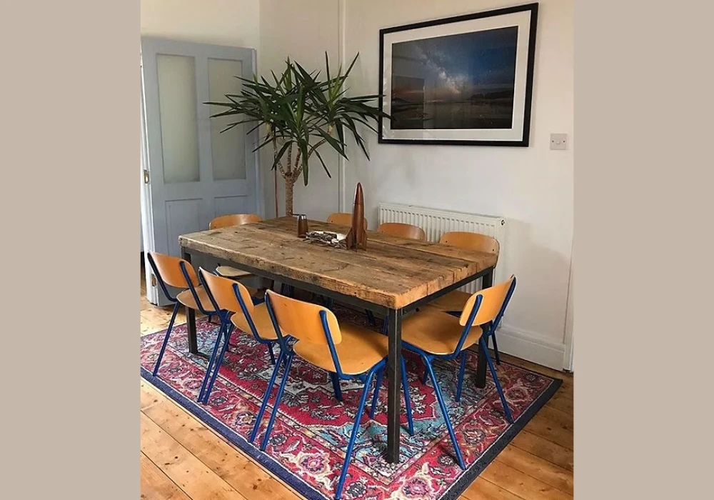 Industrial Style Dining Table for 12