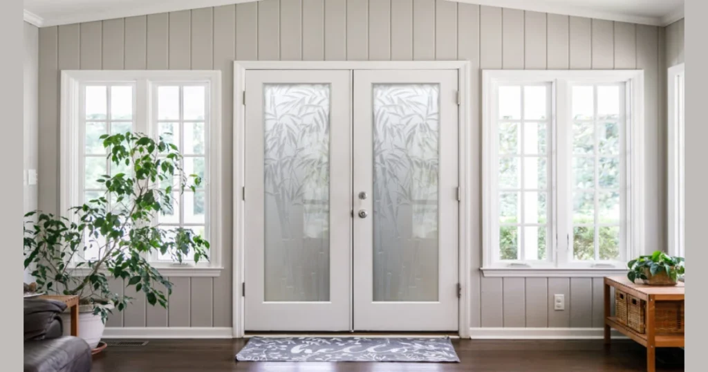 Install Frosted Glass Panels in Interior Doors