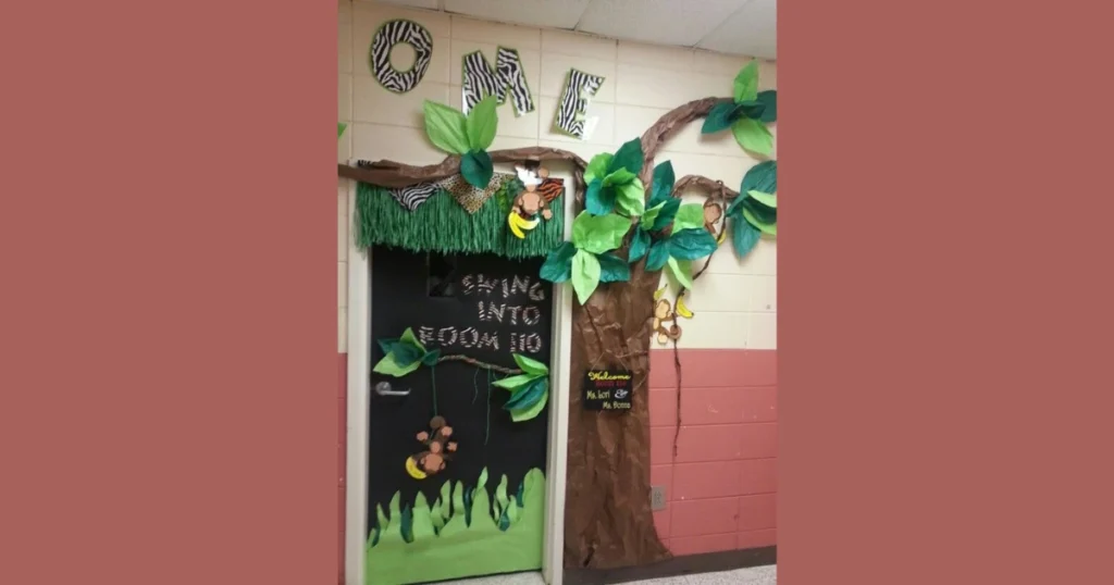 Jungle Theme Classroom Door