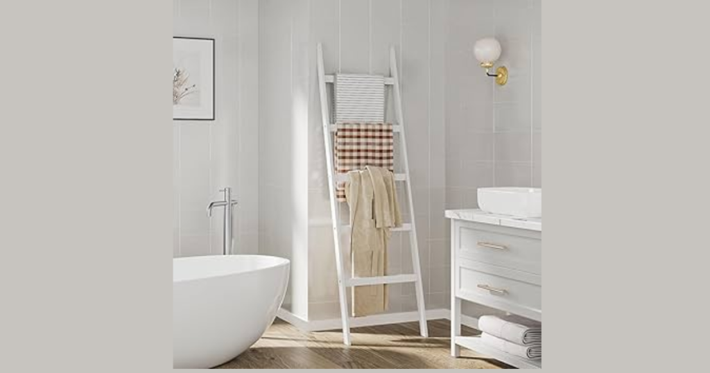 Ladder Towel Storage for a Decorative Look