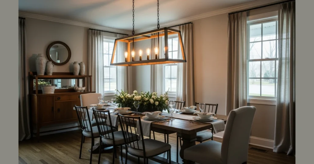 Lantern Frame Dining Light Fixture