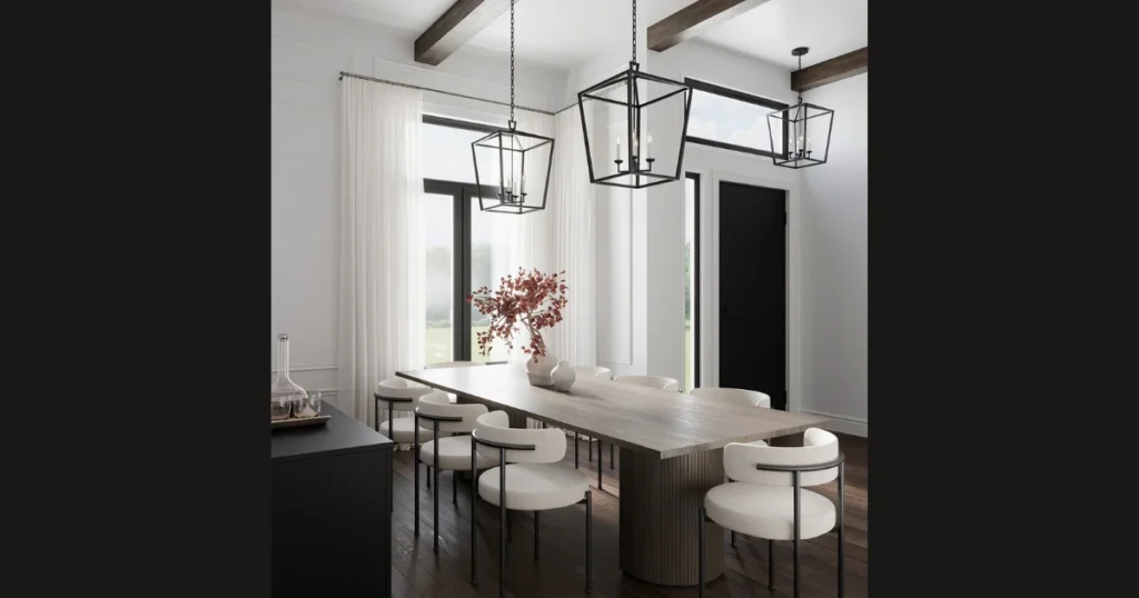 Lantern Style Dining Table Lamp