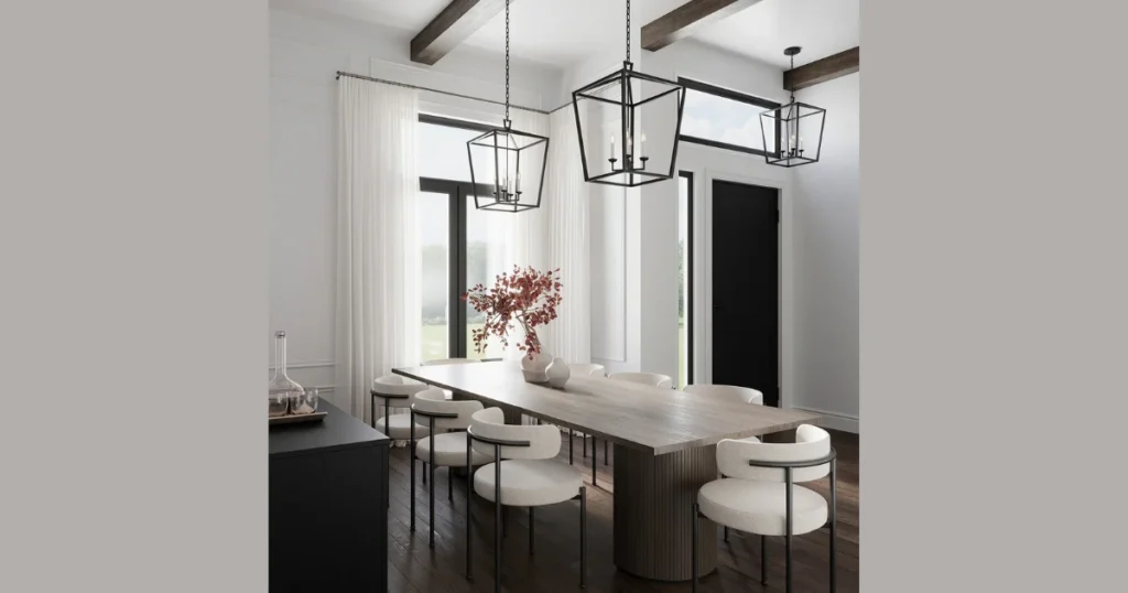 Lantern Style Dining Table Lighting