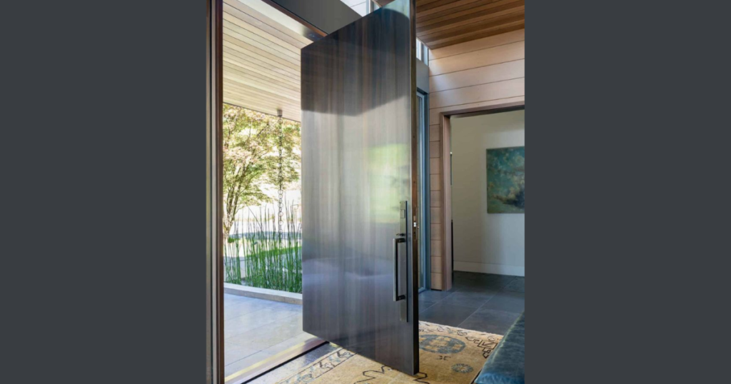 Large Pivot Modern Entrance Door Design