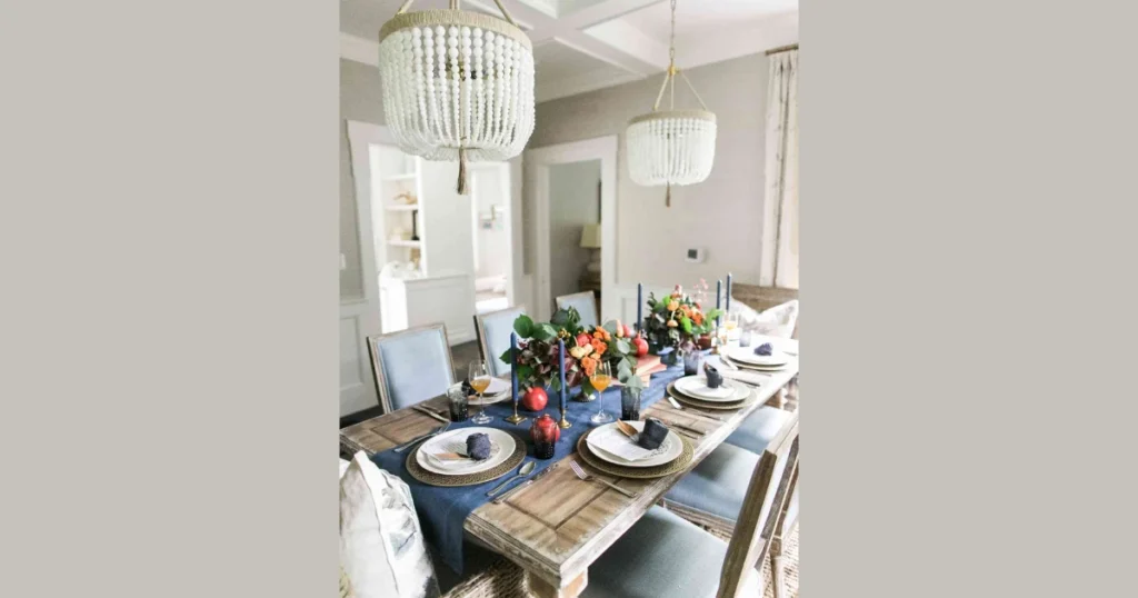 Long Center Table Runner Styling