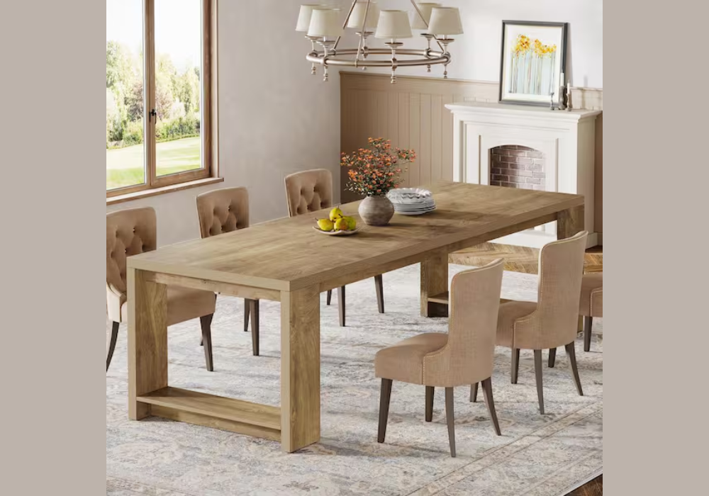 Long Rectangular Dining Table for Large Spaces