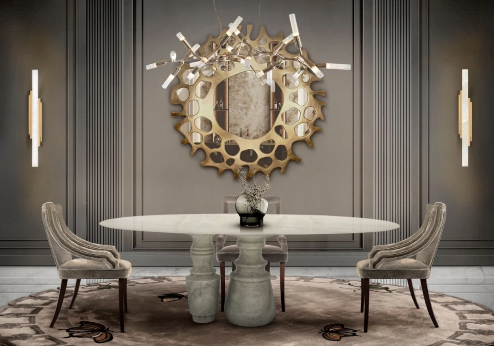 Marble Look Dining Table for a Luxe Feel