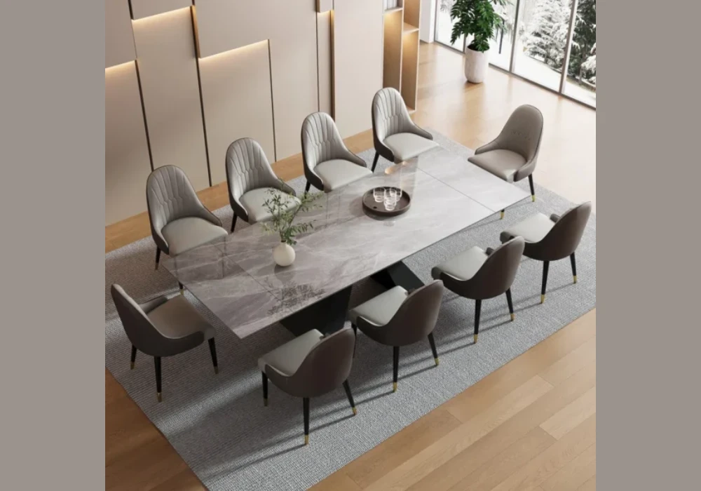 Marble Top Dining Table for 10