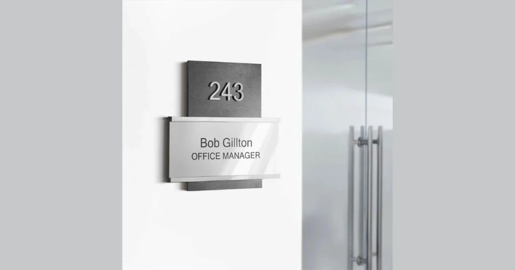 Metal Door Plaque Signage