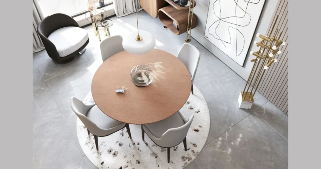 Minimal Dining Table Setting With Neutral Colors