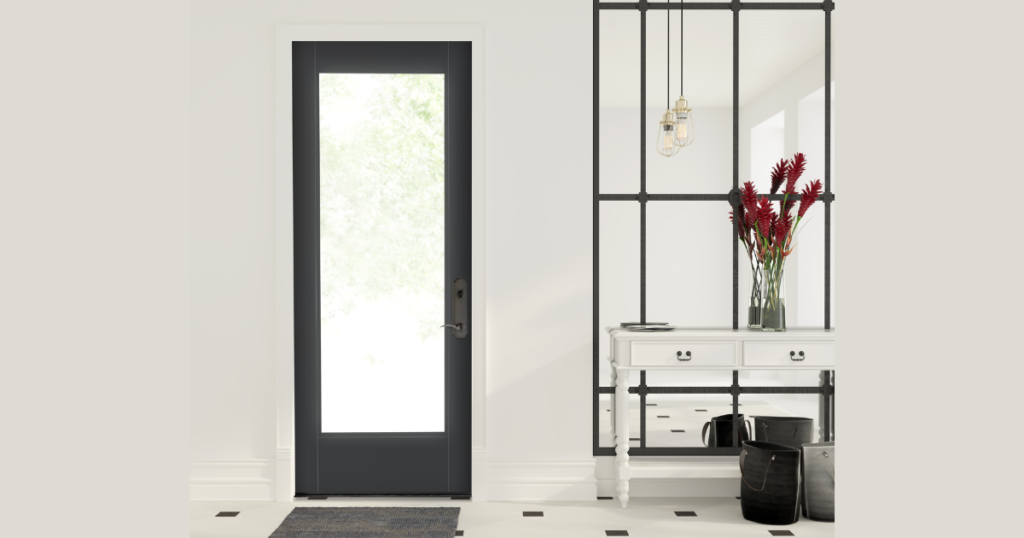 Minimal Glass Panel Door