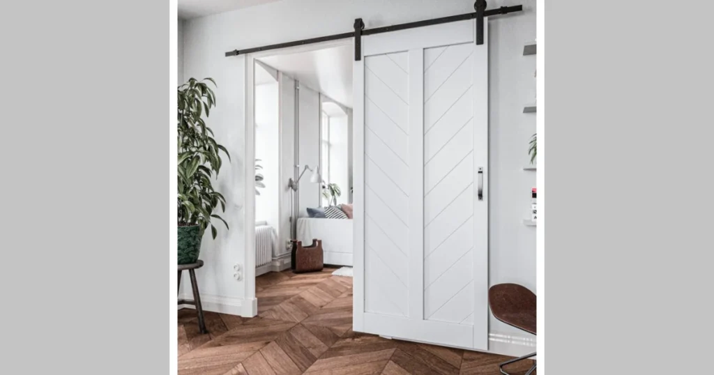 Minimal White Sliding Door