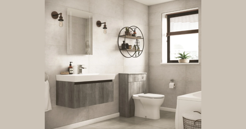 Minimalist Bathroom Suite with Wall-Hung Fixtures