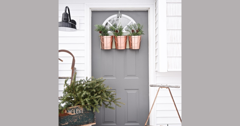 Minimalist Greenery Door Hanging Design