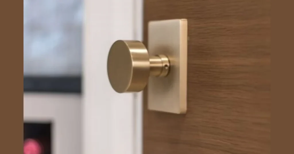 Minimalist Round Metal Door Knob